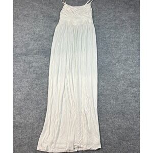 Motherhood Maternity Maxi Dress Women Small White Long Crossover Bust Sleeveless